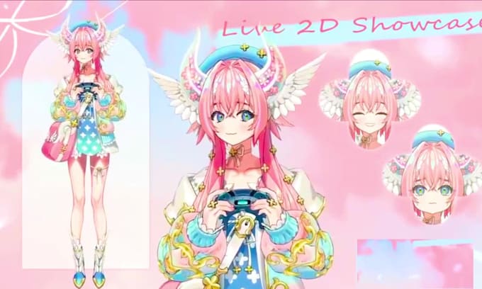 design and rig live2d vtuber model live 2d vtuber rigging model 3d vtuber model