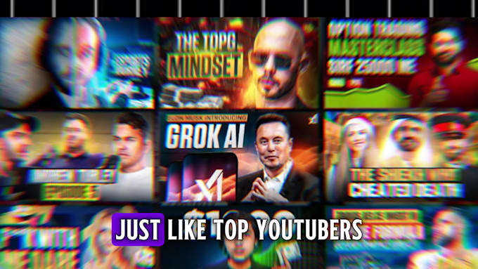 design eyecatching and high CTR irl thumbnails