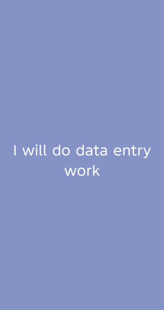 do data entry and typing work