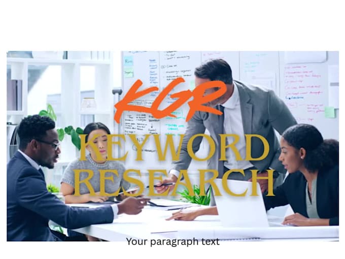 do advanced keyword research, kgr  and SEO optimization