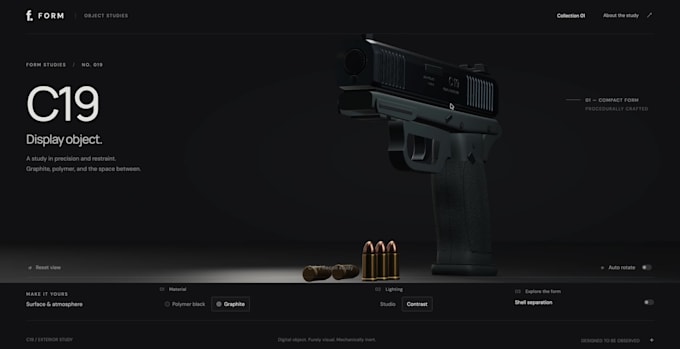 build an interactive 3d web animation in three js
