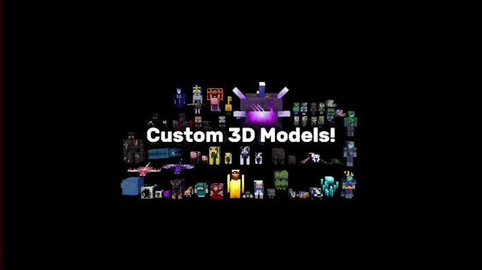 make high quality custom minecraft renders and 3d animations