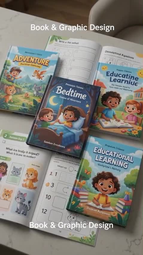 design childrens book covers and bilingual educational materials