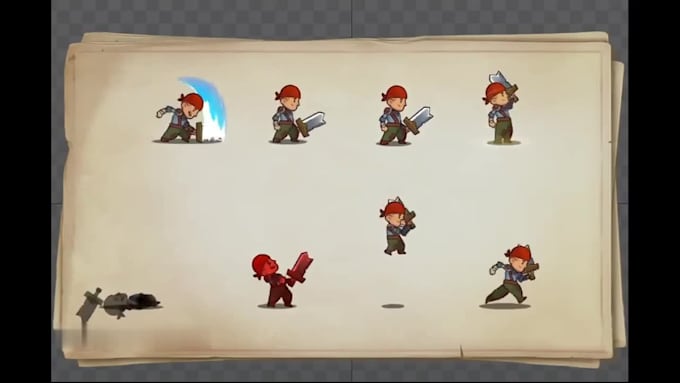 rig and animate 2d characters in spine 2d for games