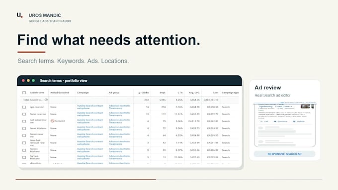 audit and optimize your google ads search campaigns
