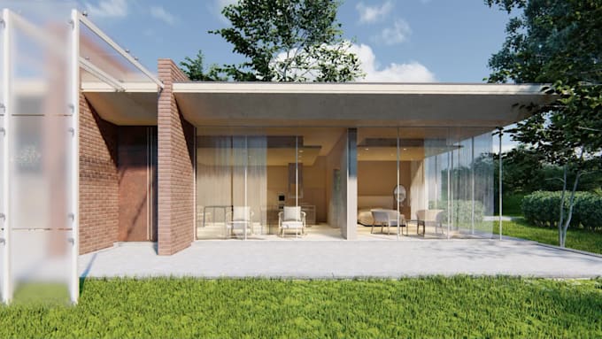 create photorealistic architectural 3d renders and video walkthrough