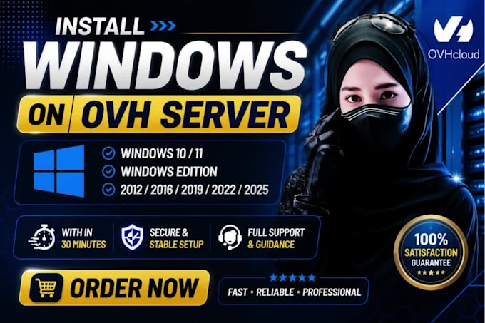 install windows on ovh servers