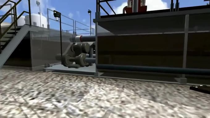create 3d offshore oil and gas, marine and technical visualization animation