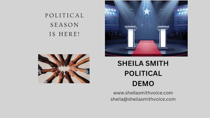 record an engaging political voiceover ad