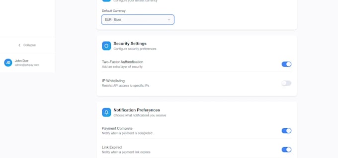 develop a standalone credit card to crypto payment processor gateway