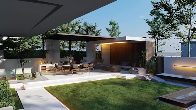 rendering 3d landscape, 3d landscape animation walkthrough