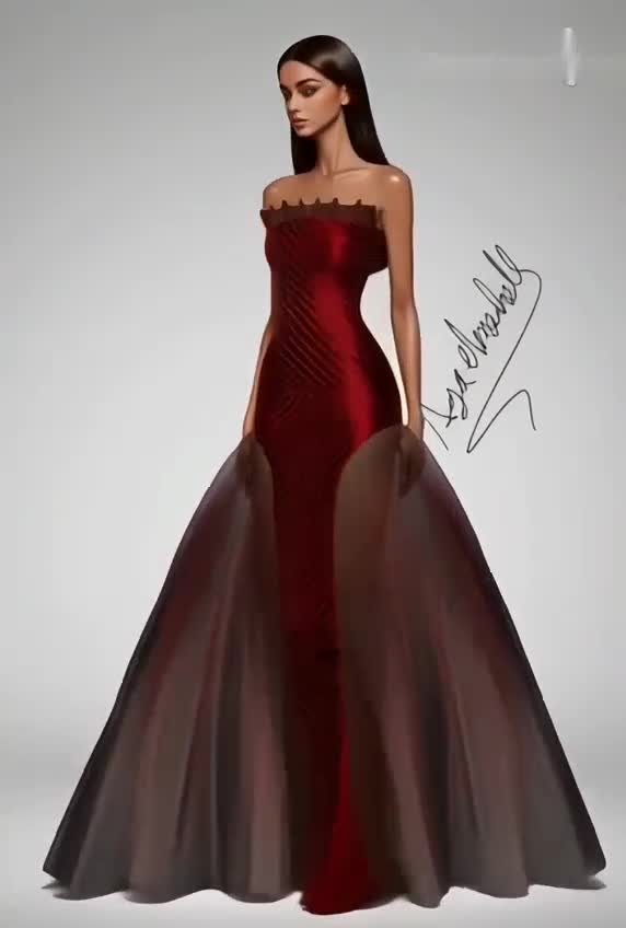 draw a digital fashion sketch