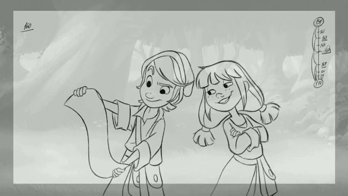 do 2d traditional, hand drawn, frame by frame, line art animation