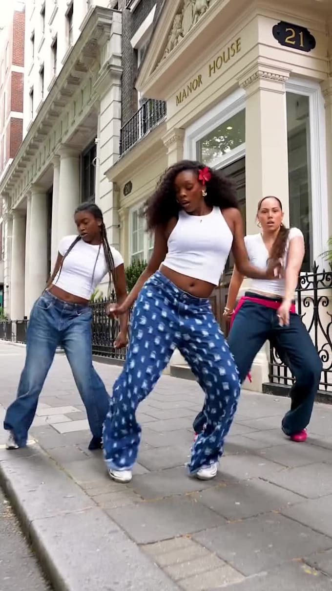 dance an energetic afro group dance to your track