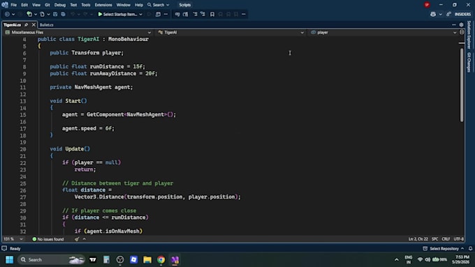 create custom game development scripts