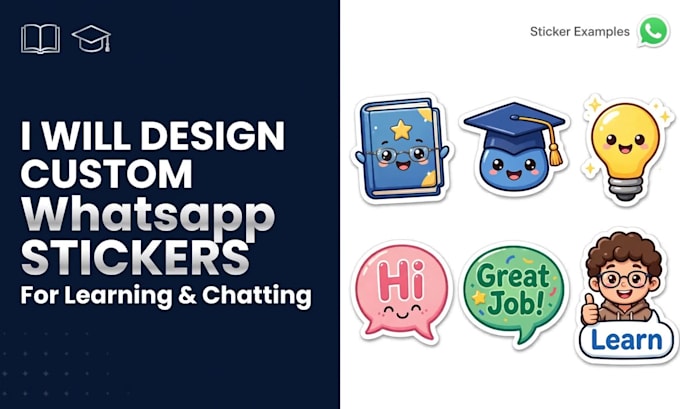 create whatsapp sticker for learning and chatting