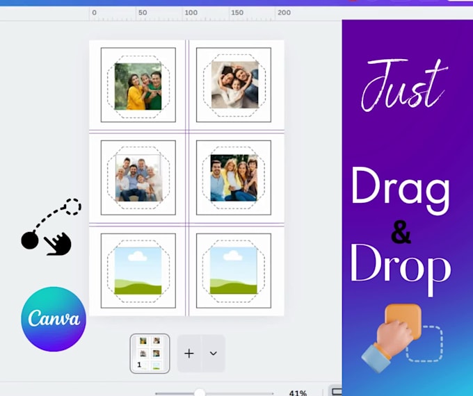 design canva 50x50mm fridge magnet templates print ready