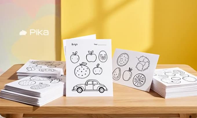 design kindergarten and kids learning worksheets