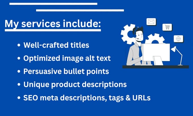 write SEO optimized shopify product descriptions