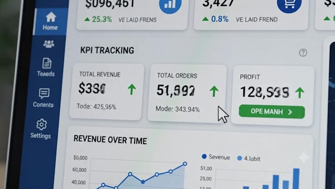 create excel dashboards and KPI reports