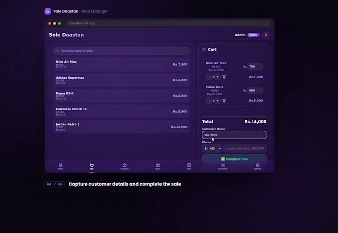 build a custom shop inventory and pos management web app