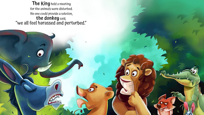draw a children book illustration