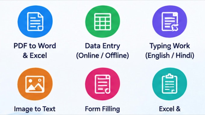 do professional data entry, copy paste, excel,