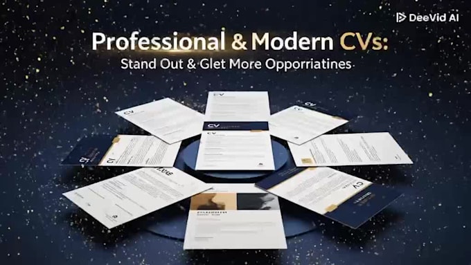 crée un cv professionnel et moderne