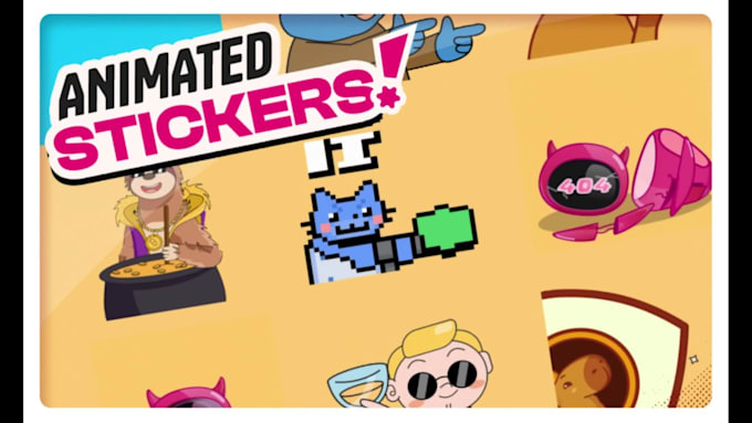 create fluid high quality animated stickers for telegram, giphy or whatsapp