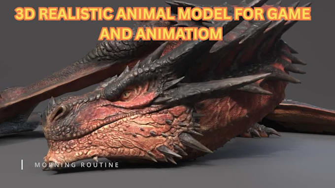 create realistic 3d animal model 3d creature wolf rigged for game and animation
