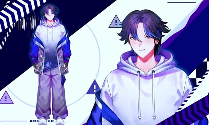 design and rig custom live2d vtuber model anime vtuber rigging 3d nsfw vtuber