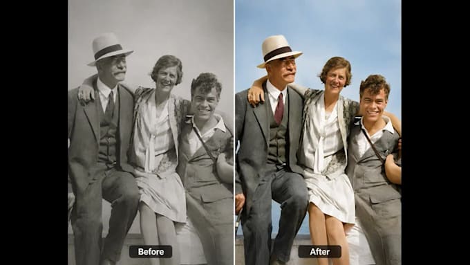 photo colorization and restoration, old photo repair expert