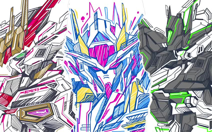 do expressionism art and abstract illustration with my style
