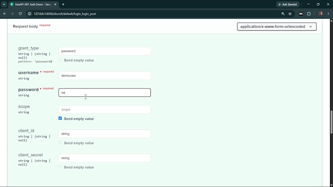 build a secure fastapi rest API with jwt authentication