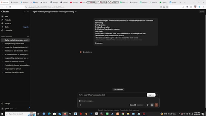 create an ai hiring assistant for recruiters