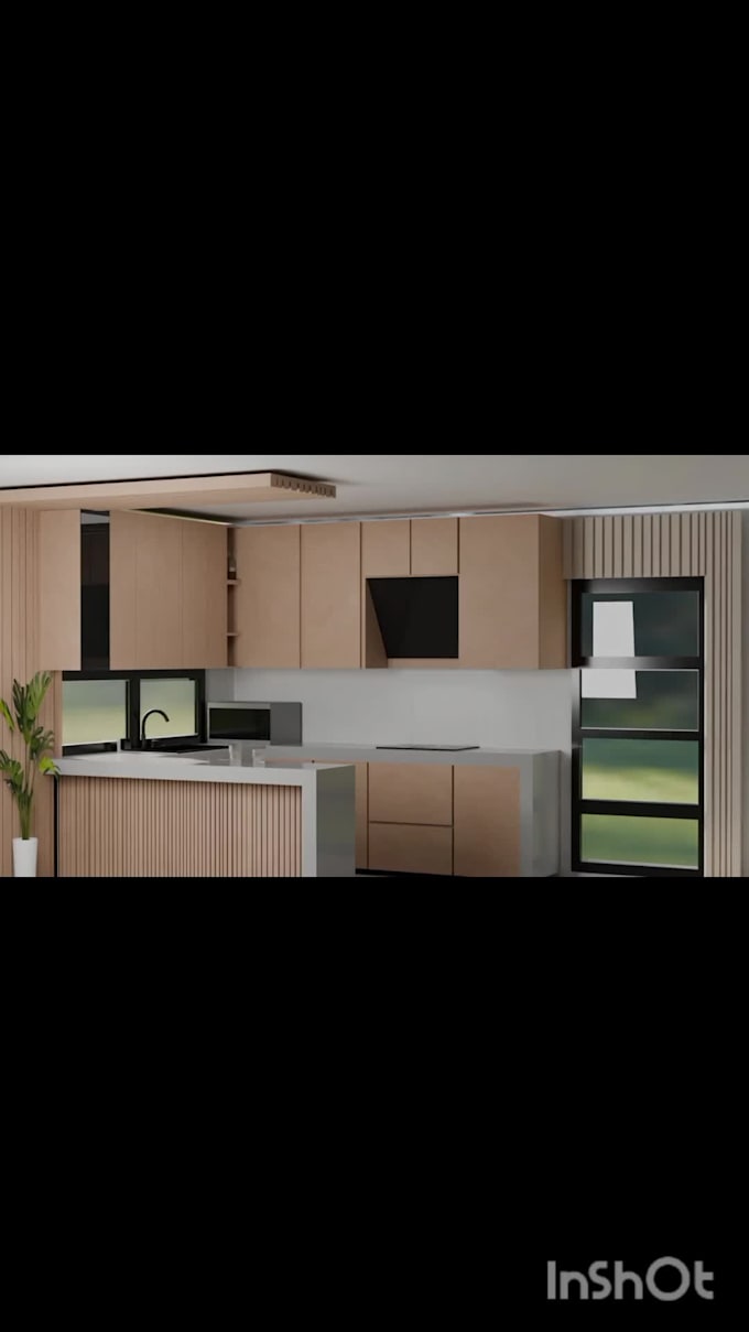 do interior design for kitchen plus shopping list