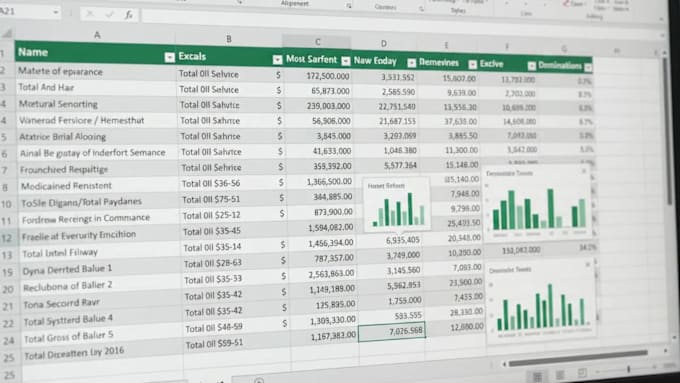 transfer scanned documents into spreadsheets