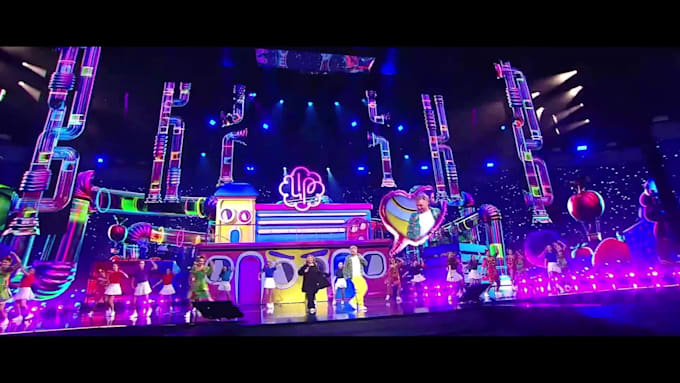 create resolume vj loop concert visuals for led wall, led screen and stage show
