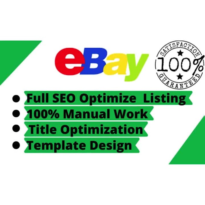 do ebay listing, ebay product listing, ebay SEO listing, ebay lister