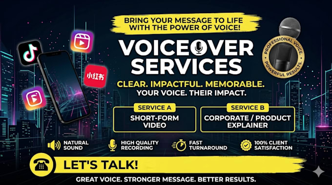 do professional voice over services