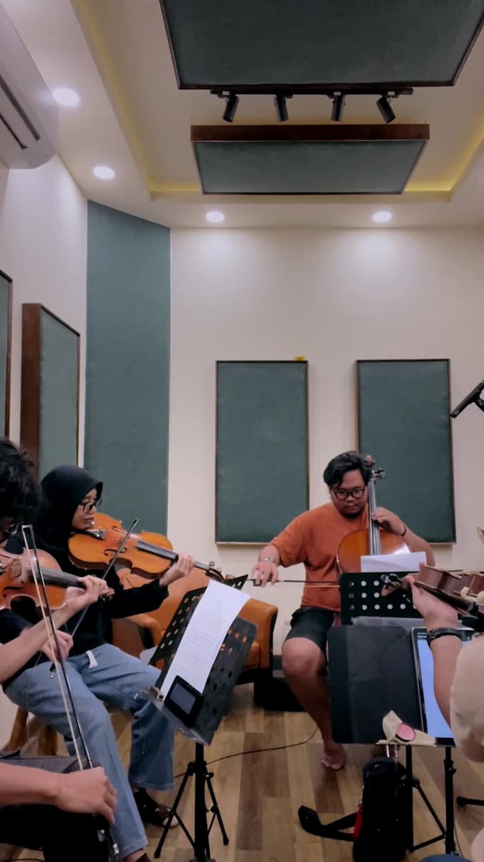 record live solo and strings orchestra ready to mix or use