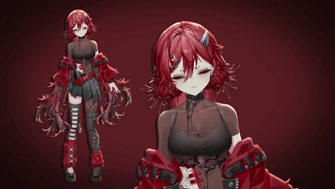 vtuber live2d vtuber model rig avatar prplive anime  vtuber rigging 2d vtuber