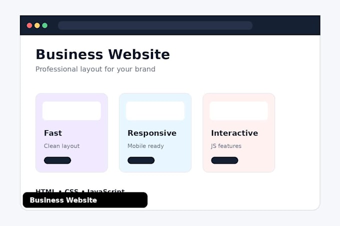create a responsive HTML CSS javascript website or web game