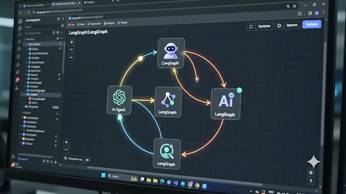 build custom multi ai agents using crewai, langgraph, and python