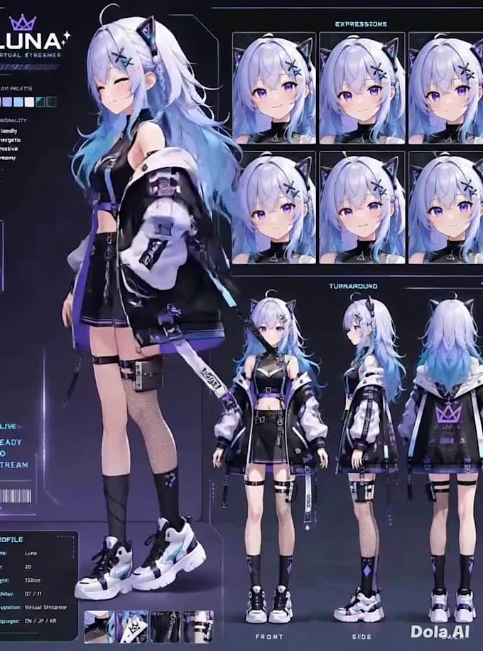 design and rig your live2d or 3d vtuber model for vtuber studio