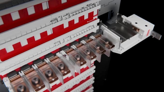 create industrial 3d animation, machinery and technical product animation