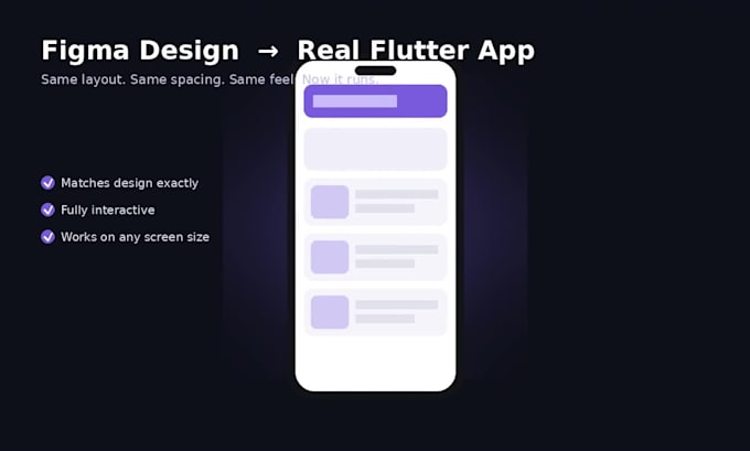 convert your figma UI design into a responsive flutter app