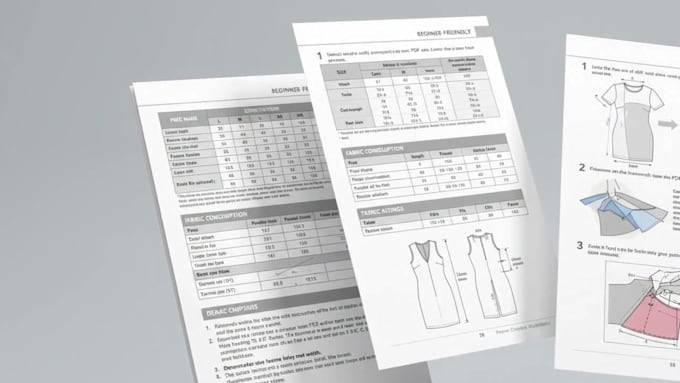 create step by step sewing instructions manual with illustrations