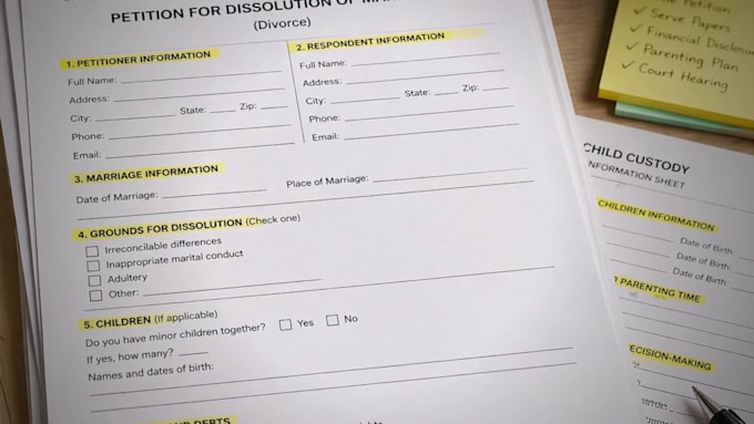 help you prepare and organize divorce paperwork