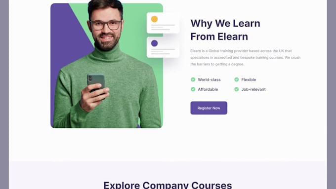 build wordpress elearning lms website, online course, educational website